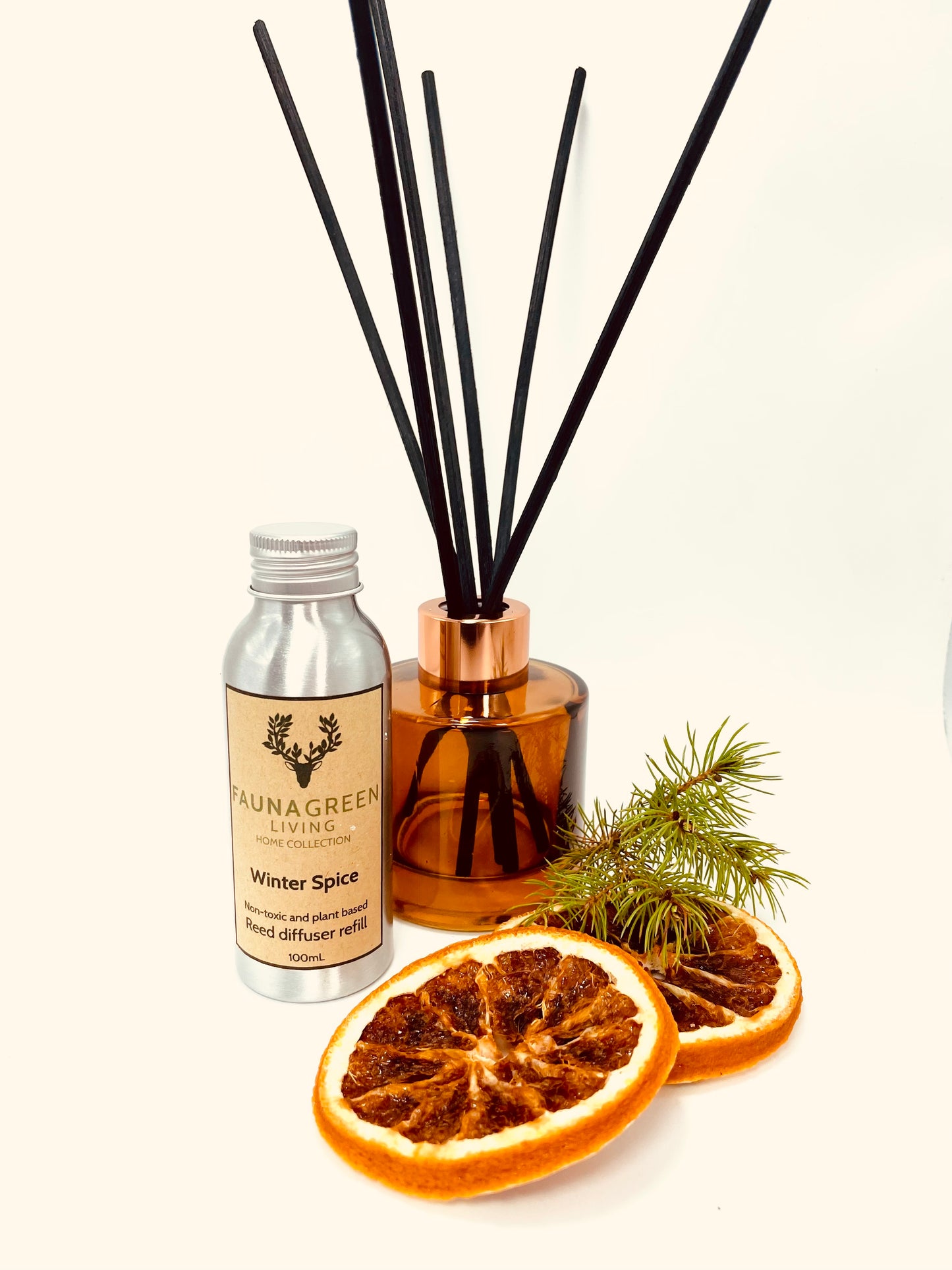 organic Winter Spice Reed Diffuser Refill